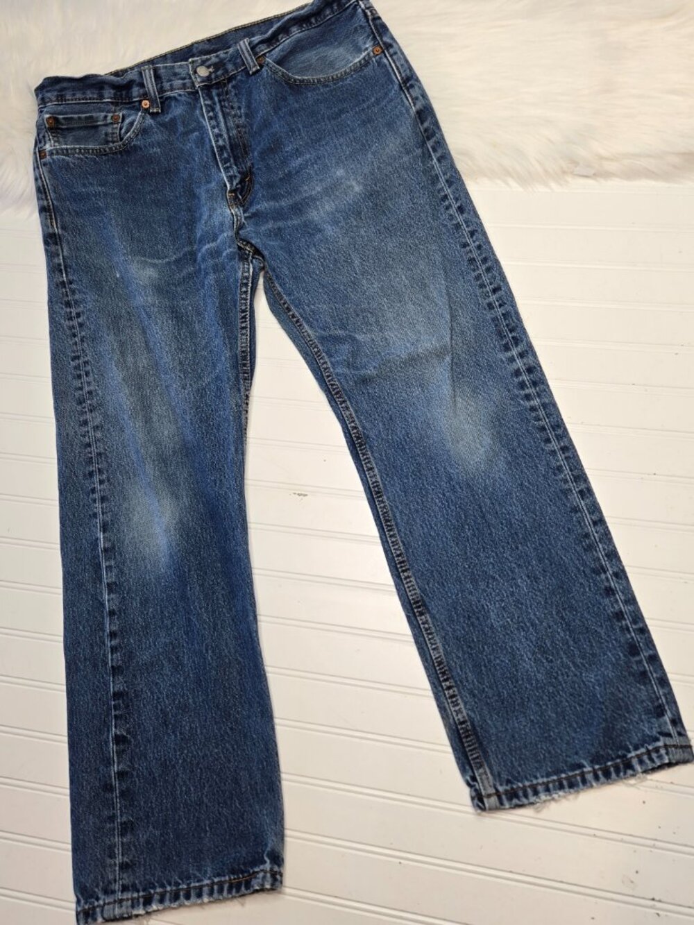 Vintage Levi’s 505 Straight Leg Jeans Men's 36 x 30 Distressed 100% Cotton GUC
